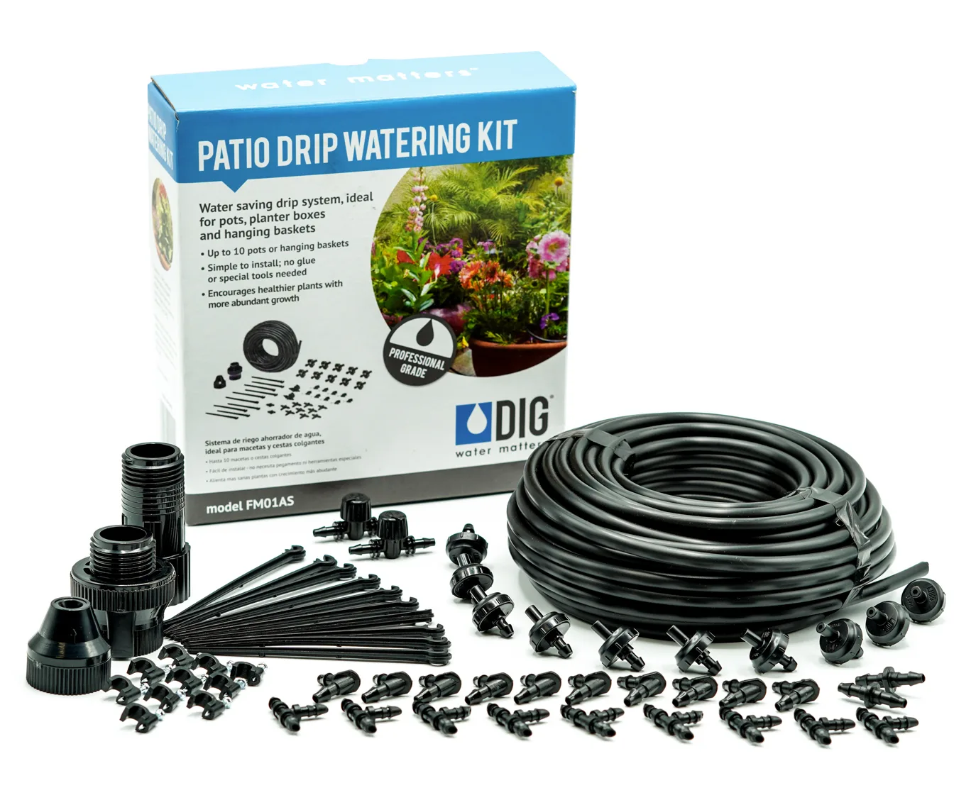 Featured image for Best irrigation systems for hanging baskets: 7 kits for patio containers