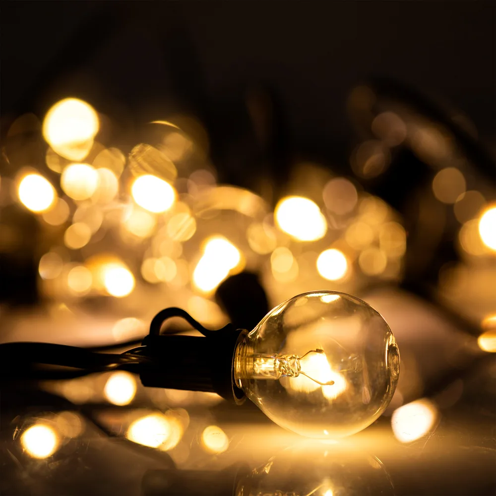 Hoselink USL460 warm white solar bulb string lights product image
